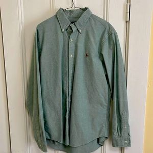 Green Ralph Lauren button down